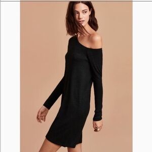 WILFRED FREE ARITZIA Brinkley Off Shoulder Jersey Dress